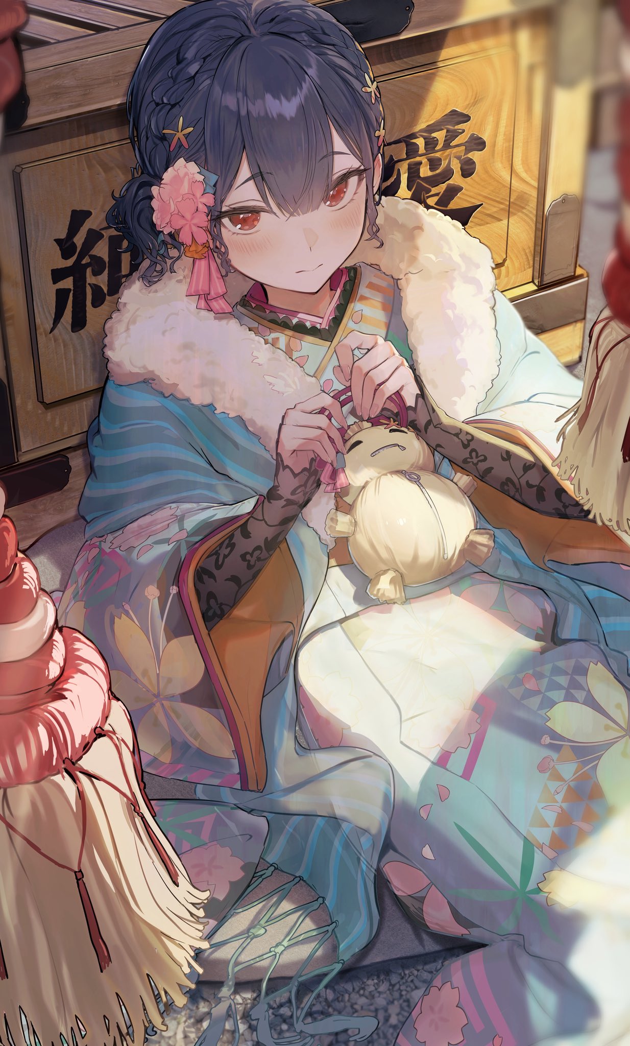 二次元 和服少女 画师うおうお
