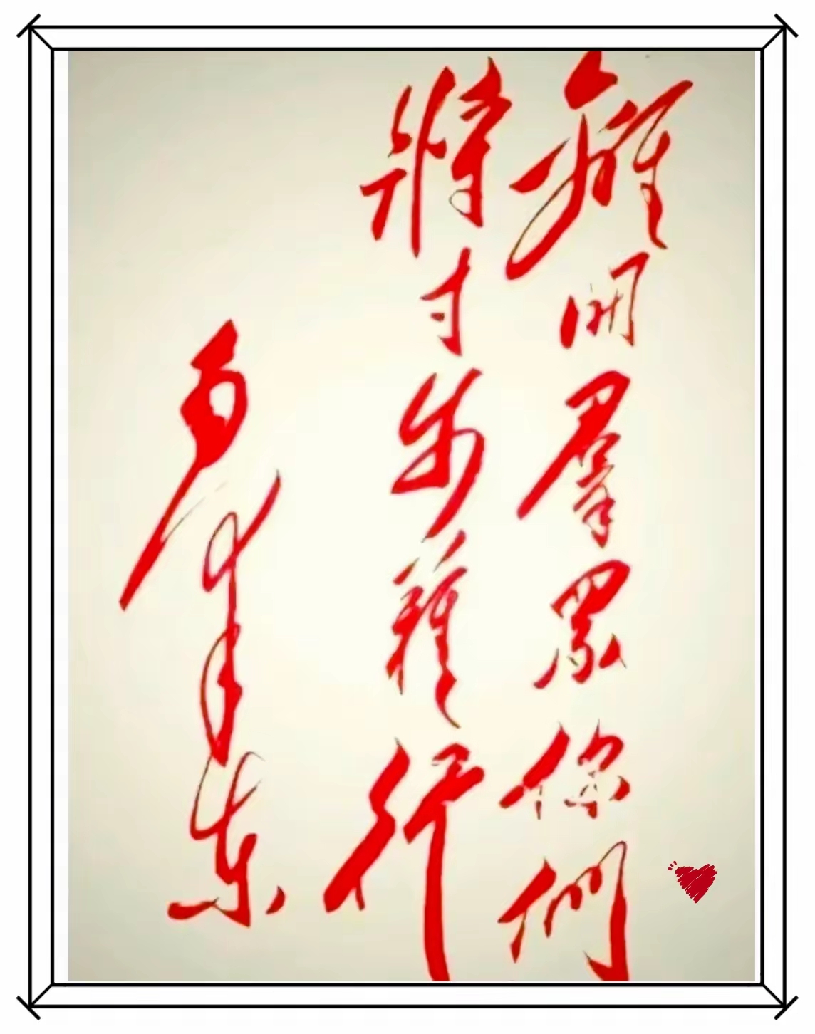 毛爷爷书法字简直就是太豪放了太豪放了搞得我也认不出来家人们肯定