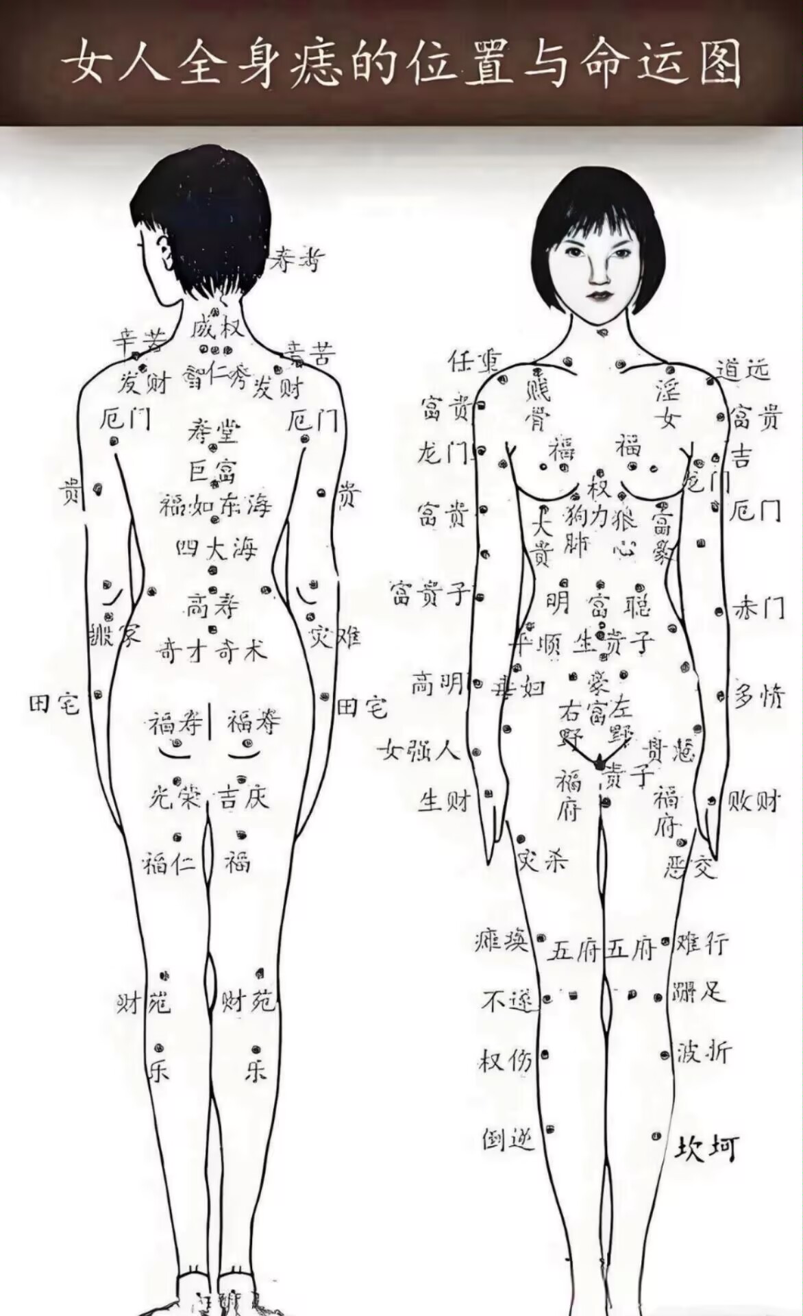 身上的痣长在哪里?有说法. ·1.下巴有痣,一定多才. ·2