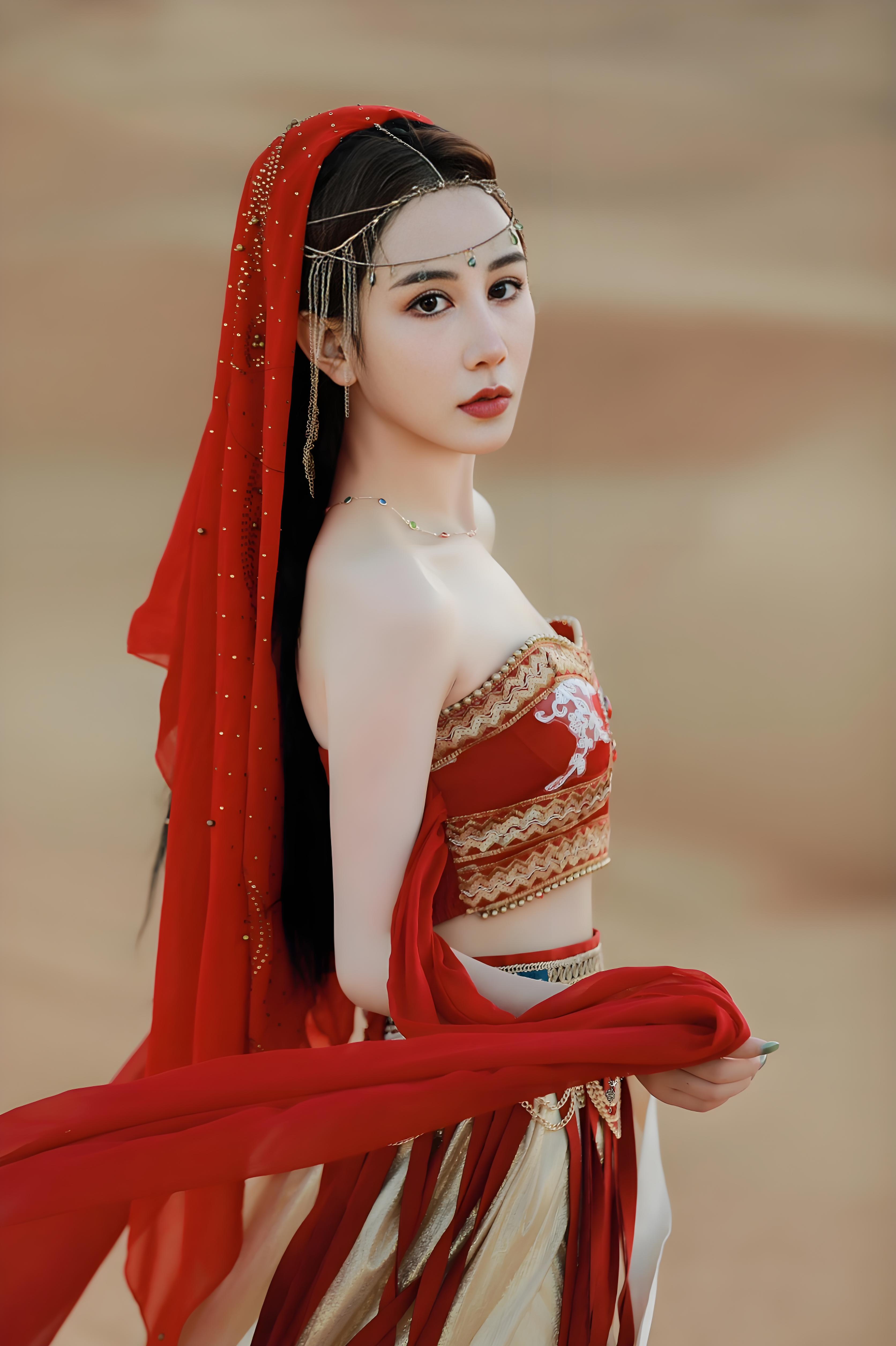 沙漠红颜:异域风情的神秘传说