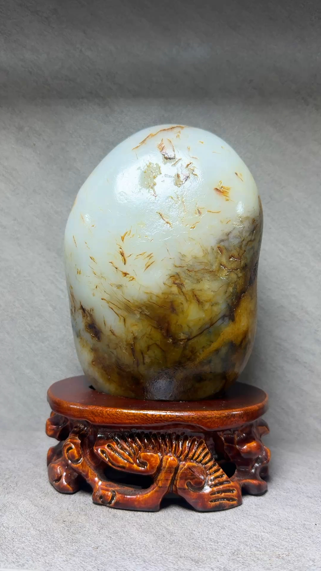 和田玉原石摆件