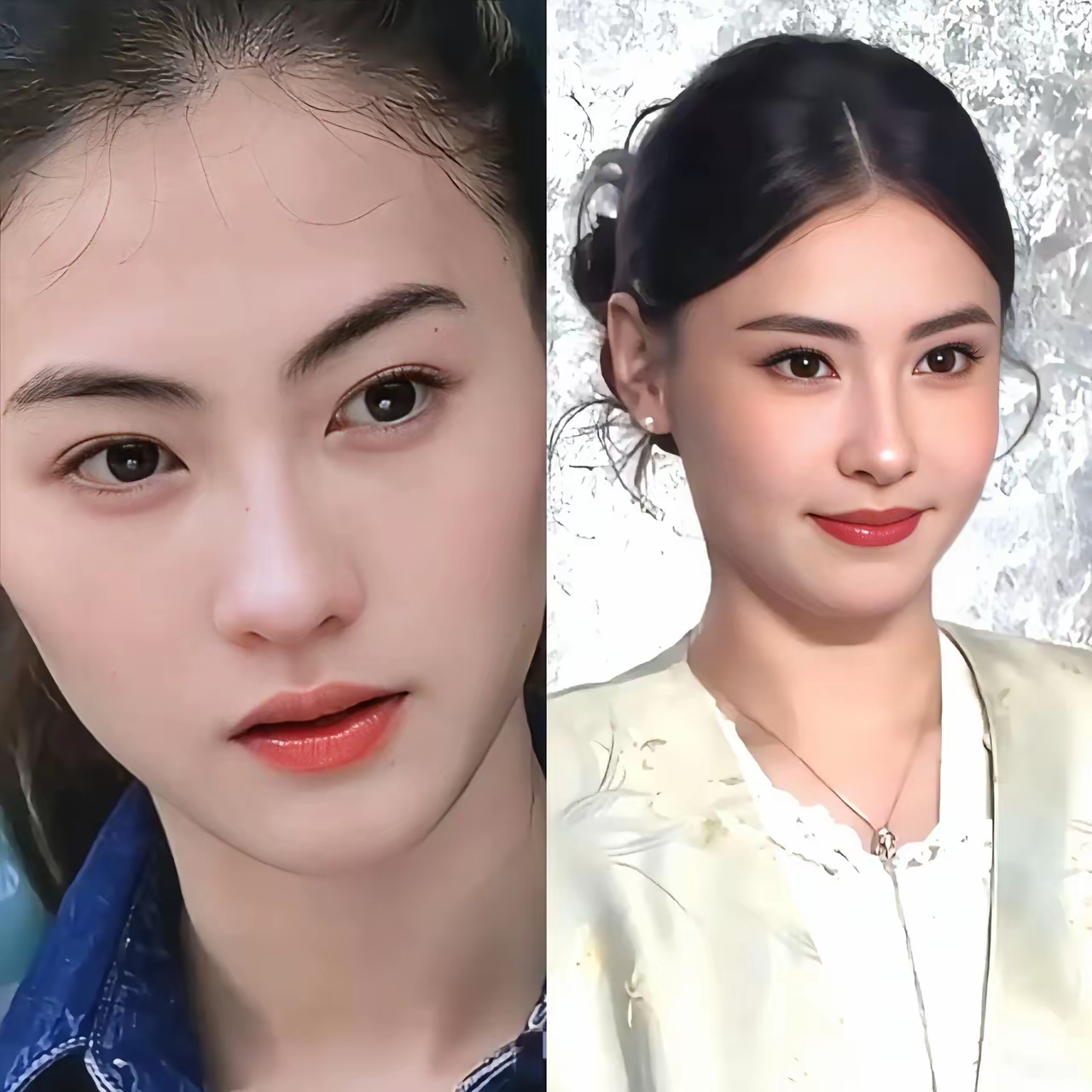 看了看张柏芝以前和现在的照片 我发现一个奇怪的现象, 不知道大家