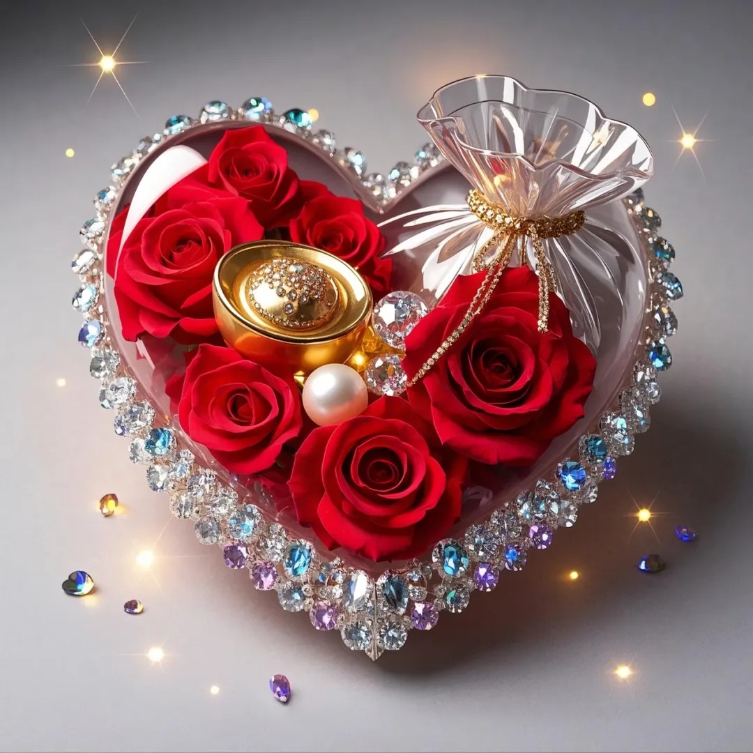 心形玫瑰的微信头像,等你来摘