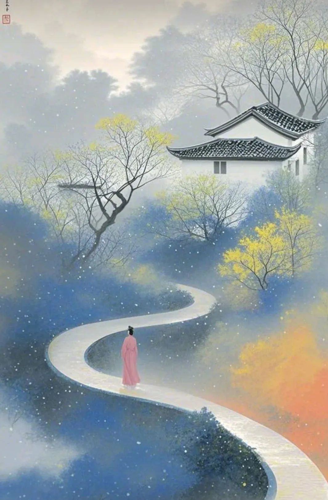 东方禅意,唯美水墨画～手机锁屏壁纸