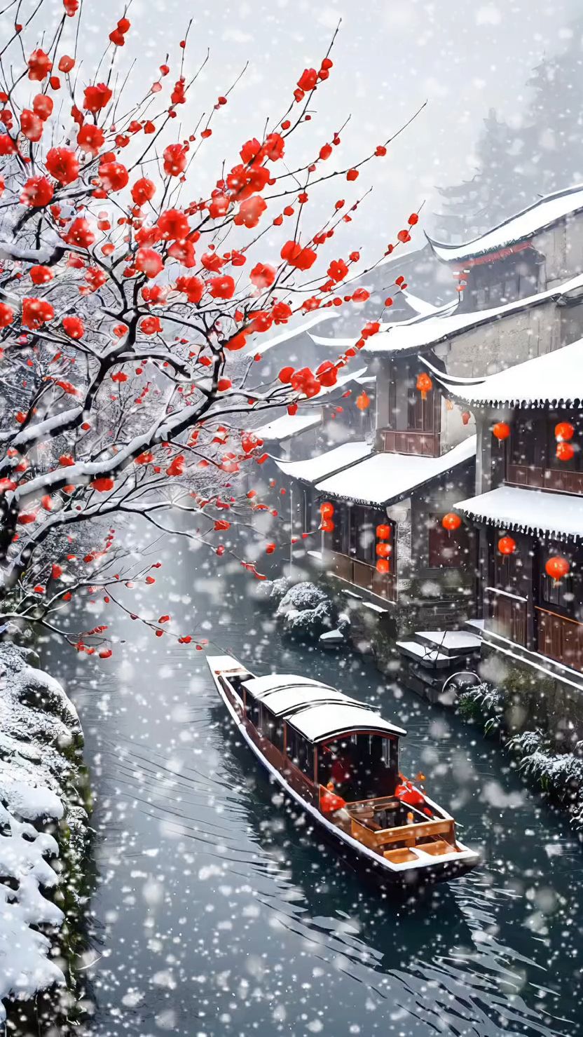 送去江南,一场雪