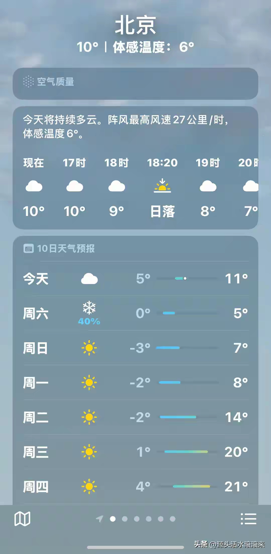 今天北京市天气预报