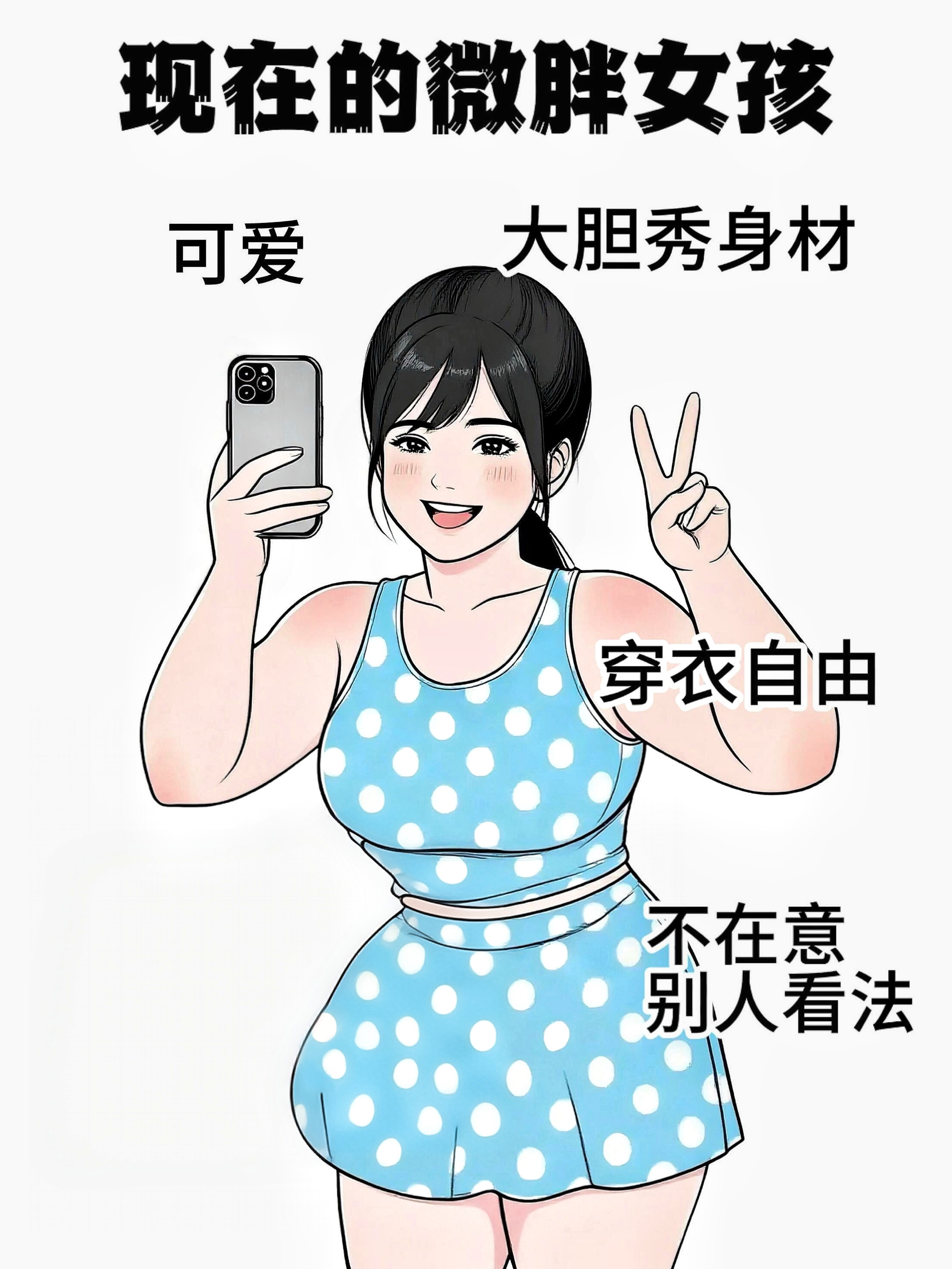 其实微胖女孩也是非常美的或许你们也没有发现自己美的一面微胖