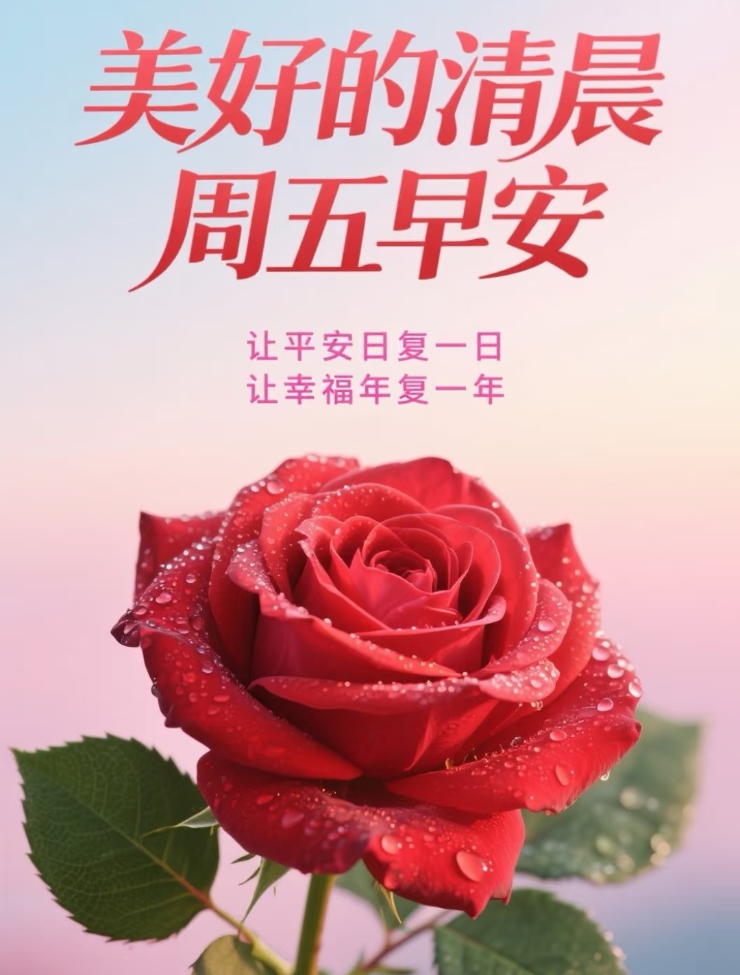 周五早上好祝福语:嘿,周五的清晨到啦!