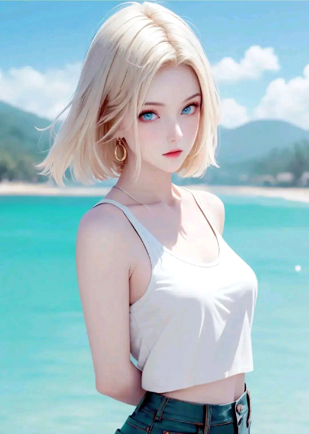 龙珠改造人18号超可爱少女风壁纸
