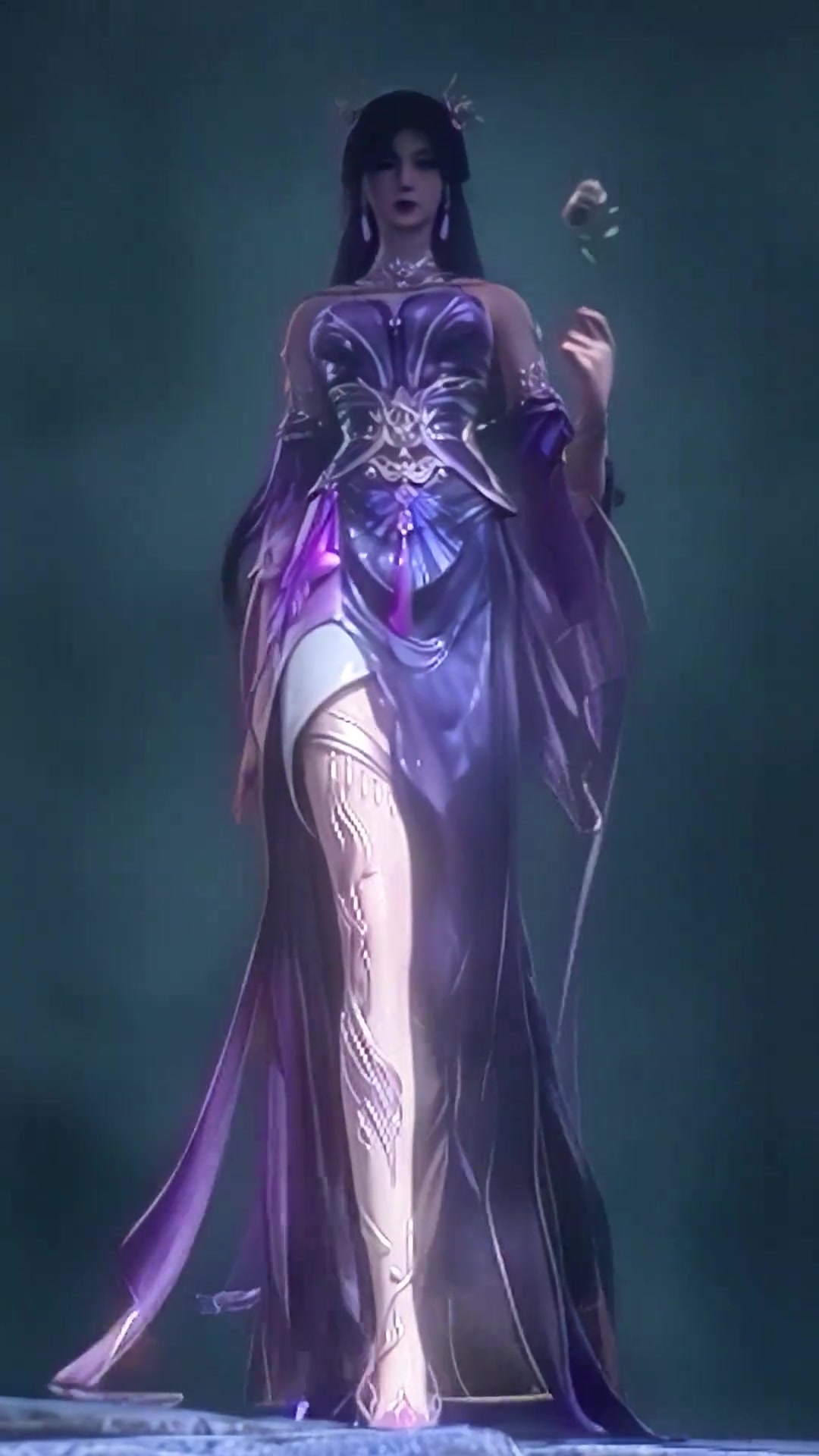 紫色的燕倾城确实很倾城