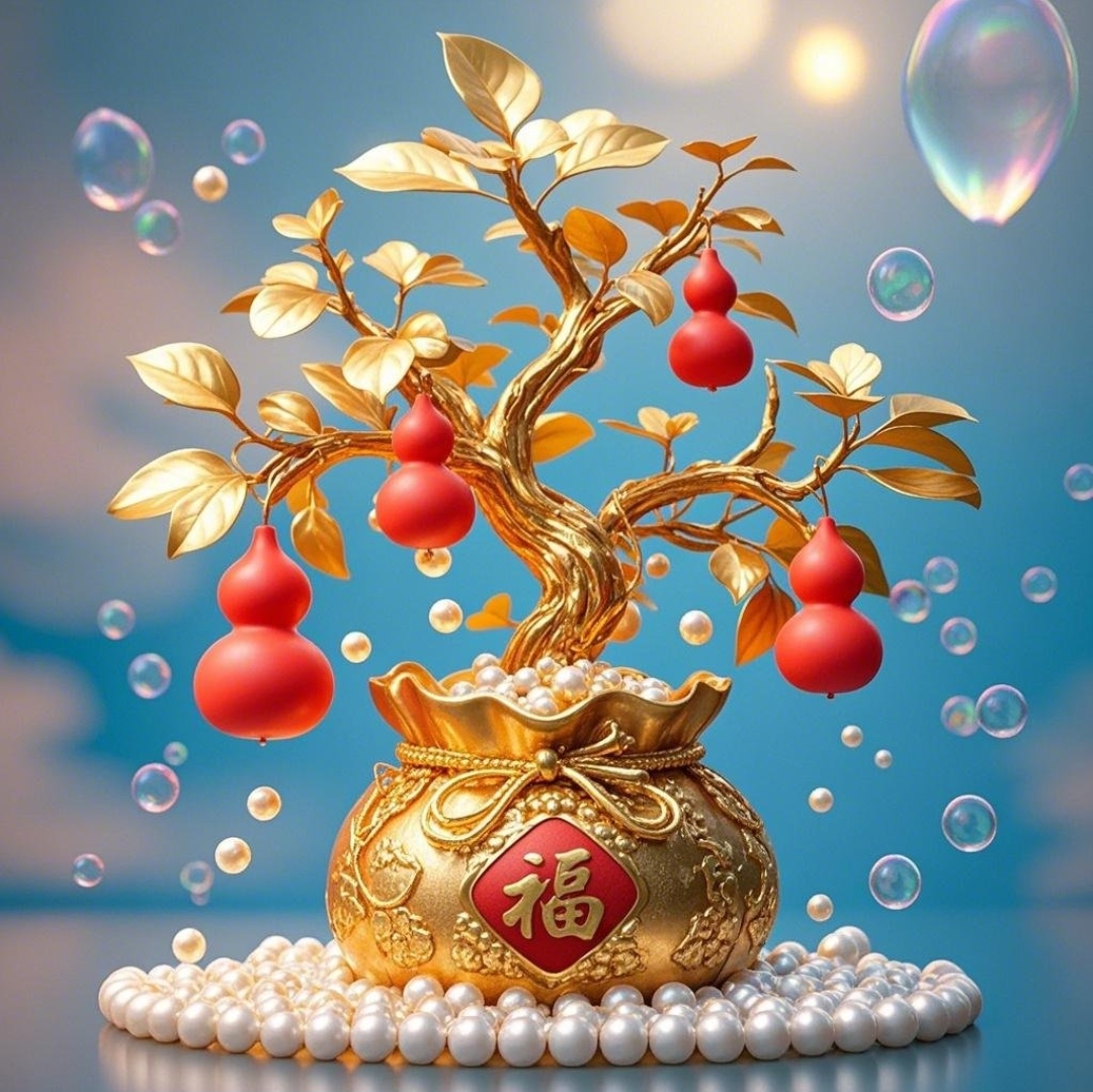 金果累累转运头像.福运连连,吉祥如意果