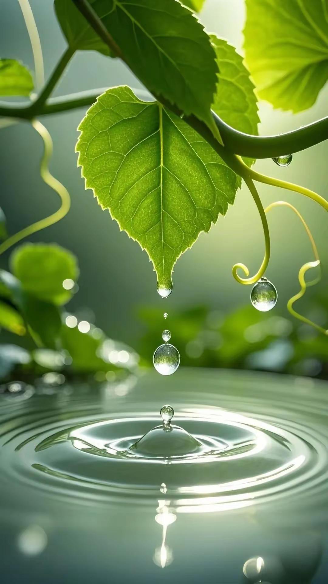 治愈系水滴壁纸,洁净心灵