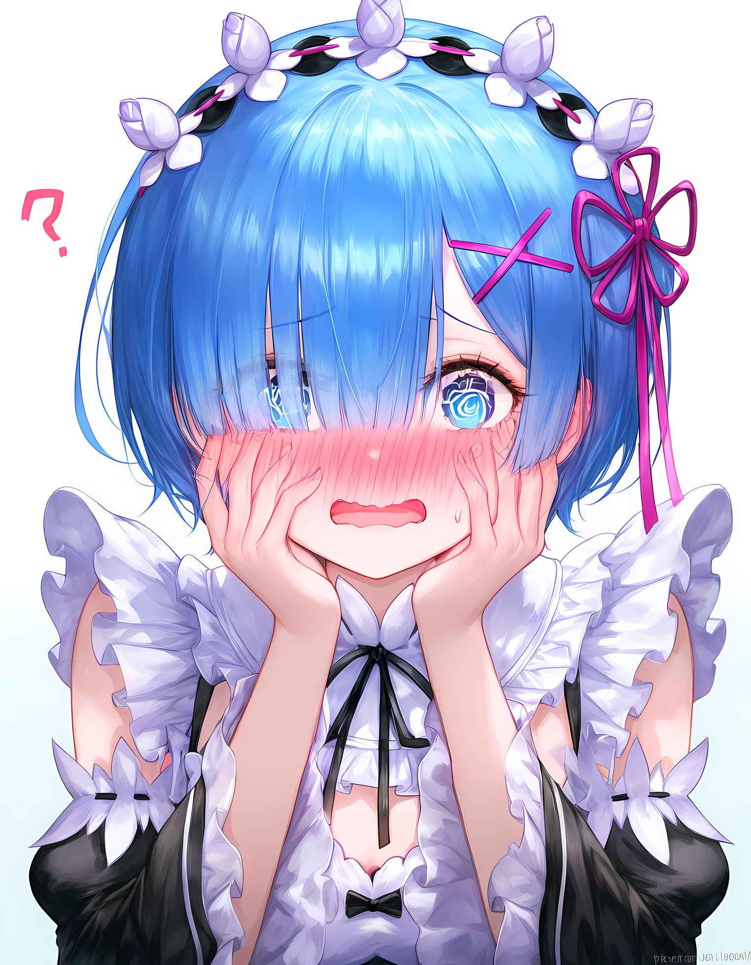 蕾姆怎么脸红哦[没眼看] 画师:zardhunter665 #从