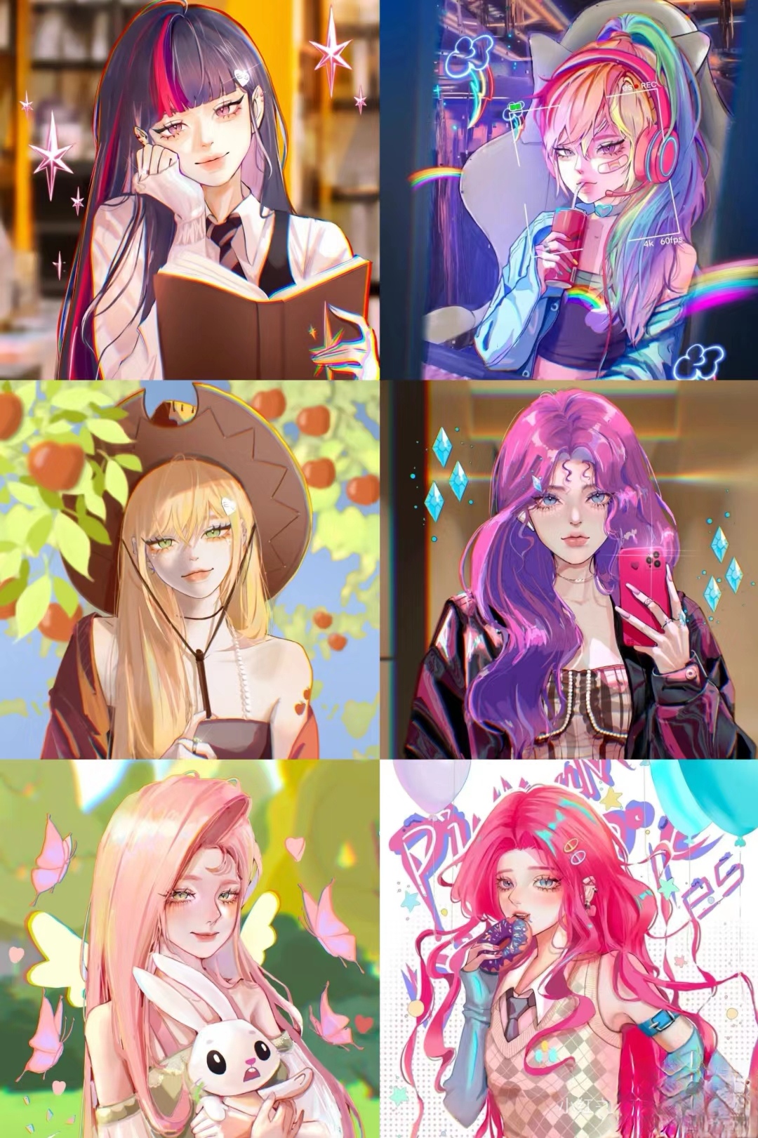 小马宝莉拟人化甜酷头像!#小马宝莉