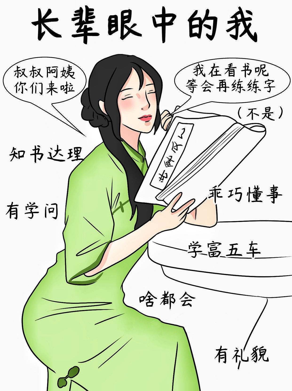 不同人眼中的我各种各样有高冷生人勿近也有放得开好接触;会阴暗