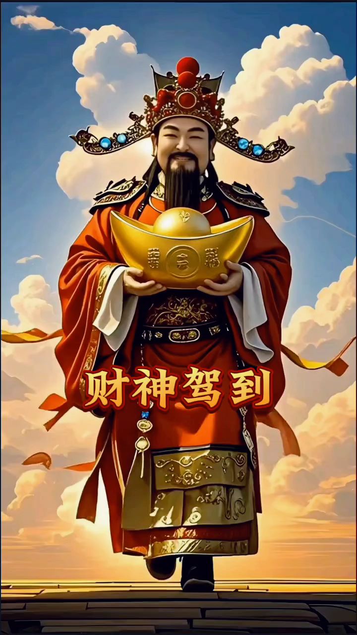 财神驾到,财运亨通,日进斗金!