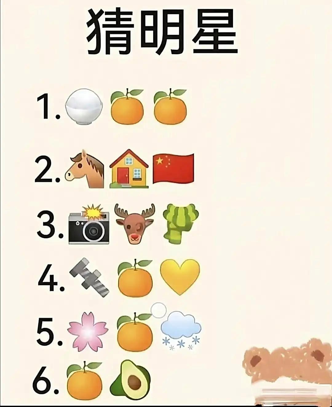 猜一猜猜明星你猜对了几个