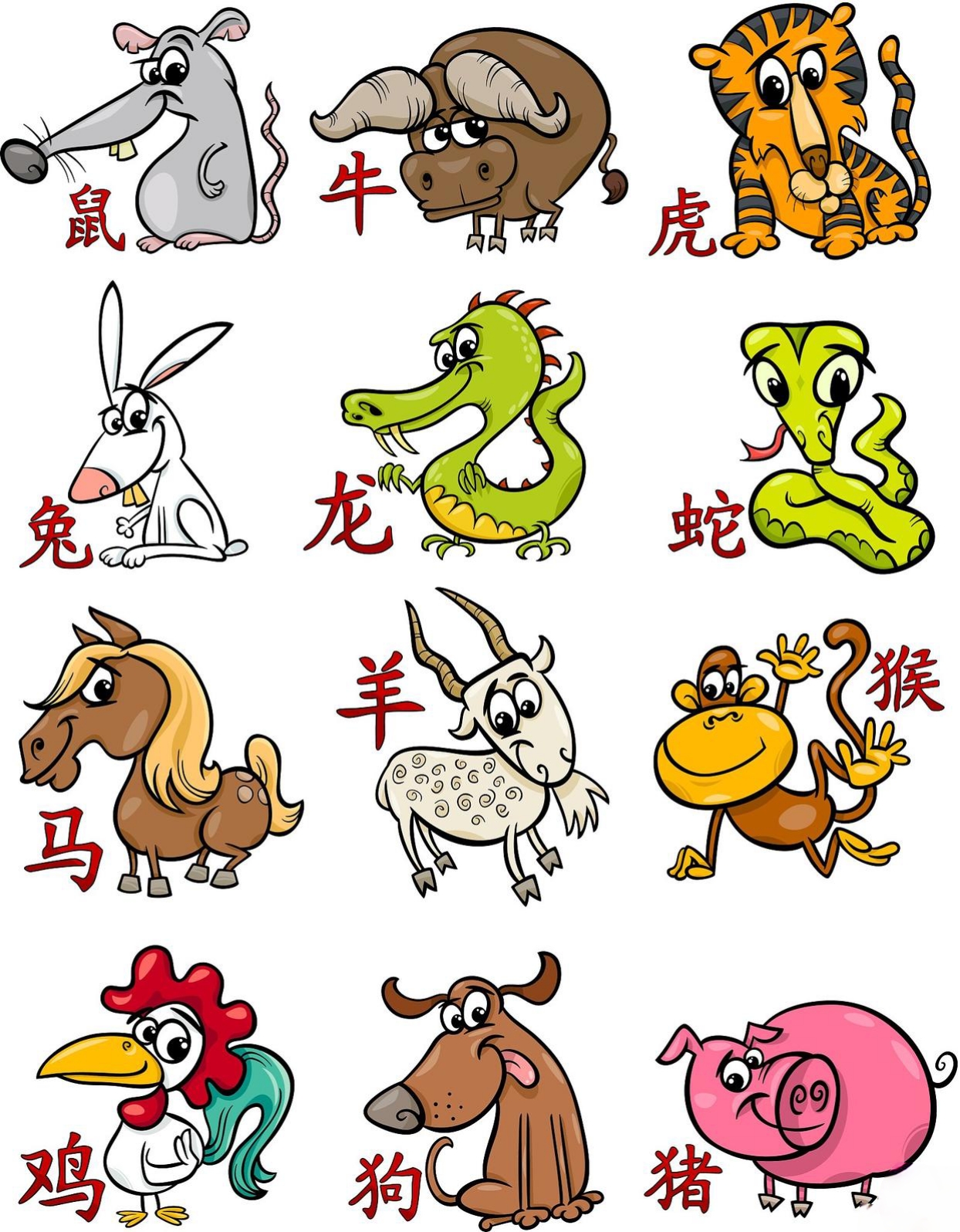 十二生肖暴富运势图表图片(十二大生肖财运富贵有哪些)