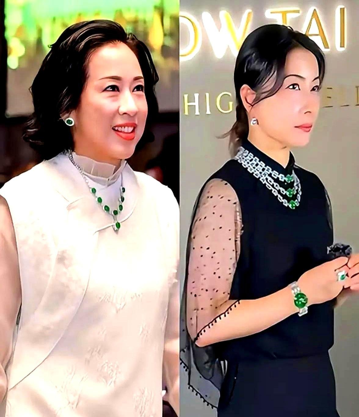 香港豪门圈最近出了个大新闻,66岁的朱玲玲和儿媳郭晶晶手挽手逛商场