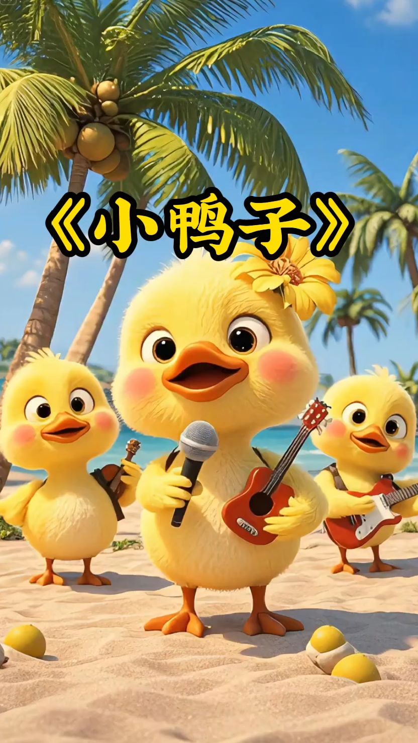 小鸭子嘎嘎嘎,扁扁的小嘴巴