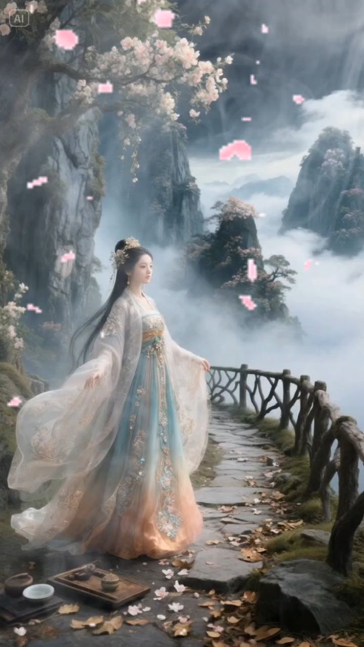 古风美女 仙境美景