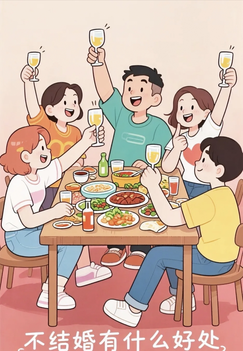 可不可以 一人告诉我一个 不结婚的好处 让我好好