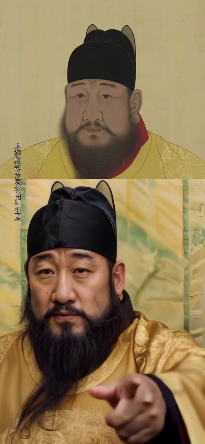 ai复活后朱瞻基长什么样?