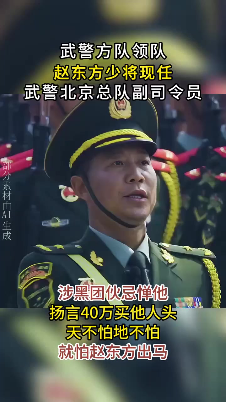 2019年国庆阅兵领队,武警北京总队副司令员,黑势力40万买他人头