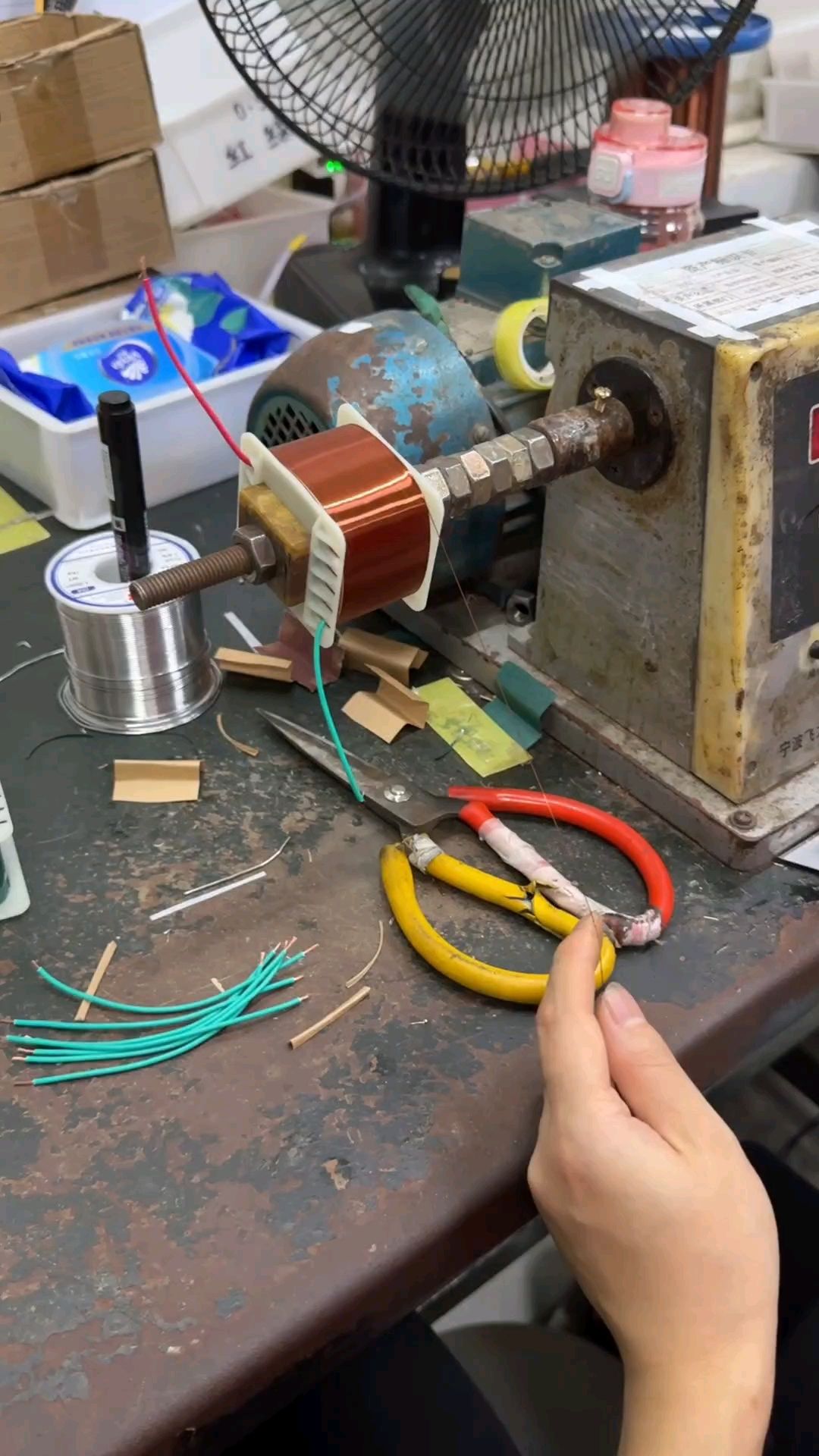 华兴变压器线圈绕制过程