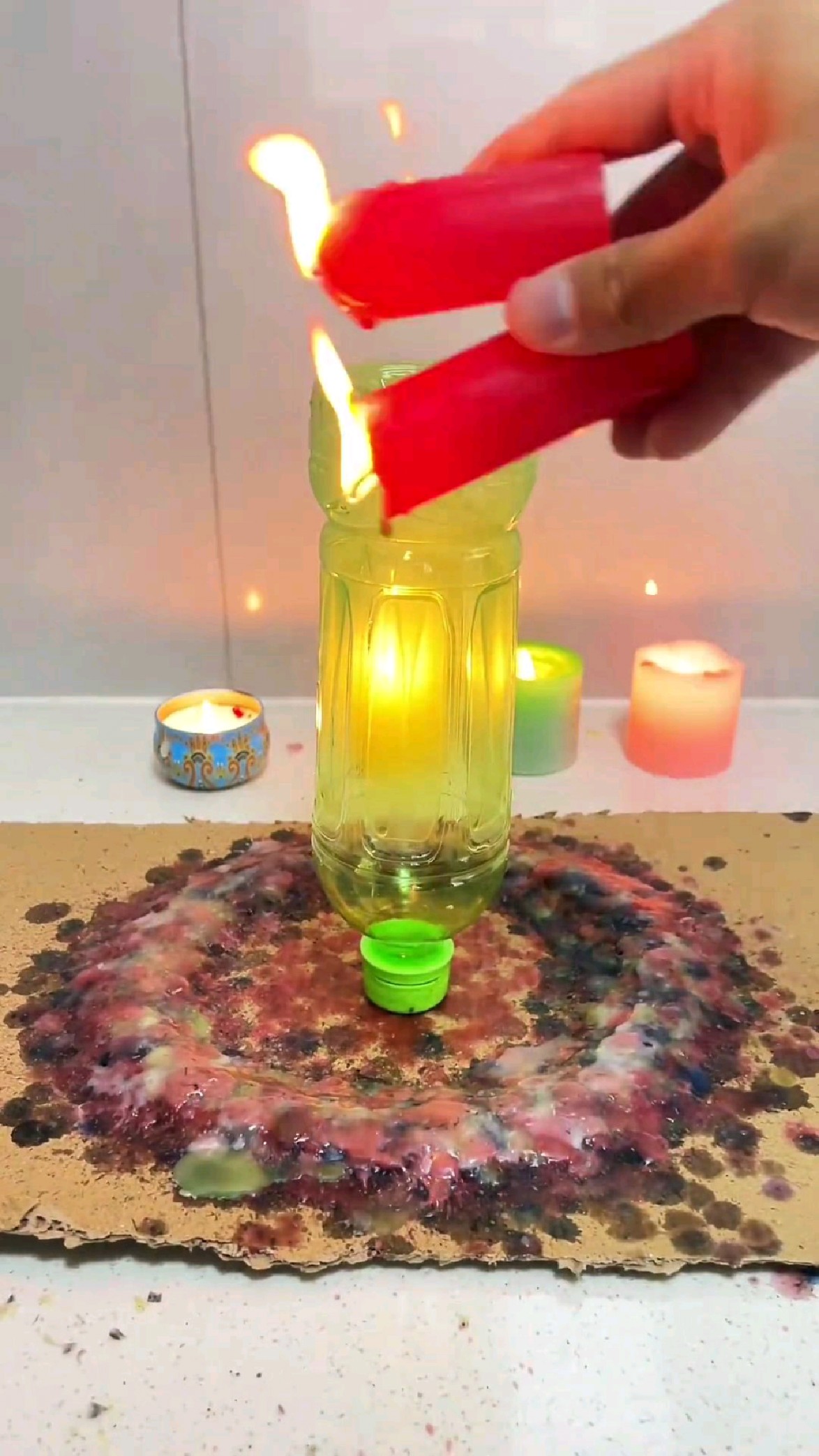 第9天造蜡烛塔直到绿茶瓶子消失