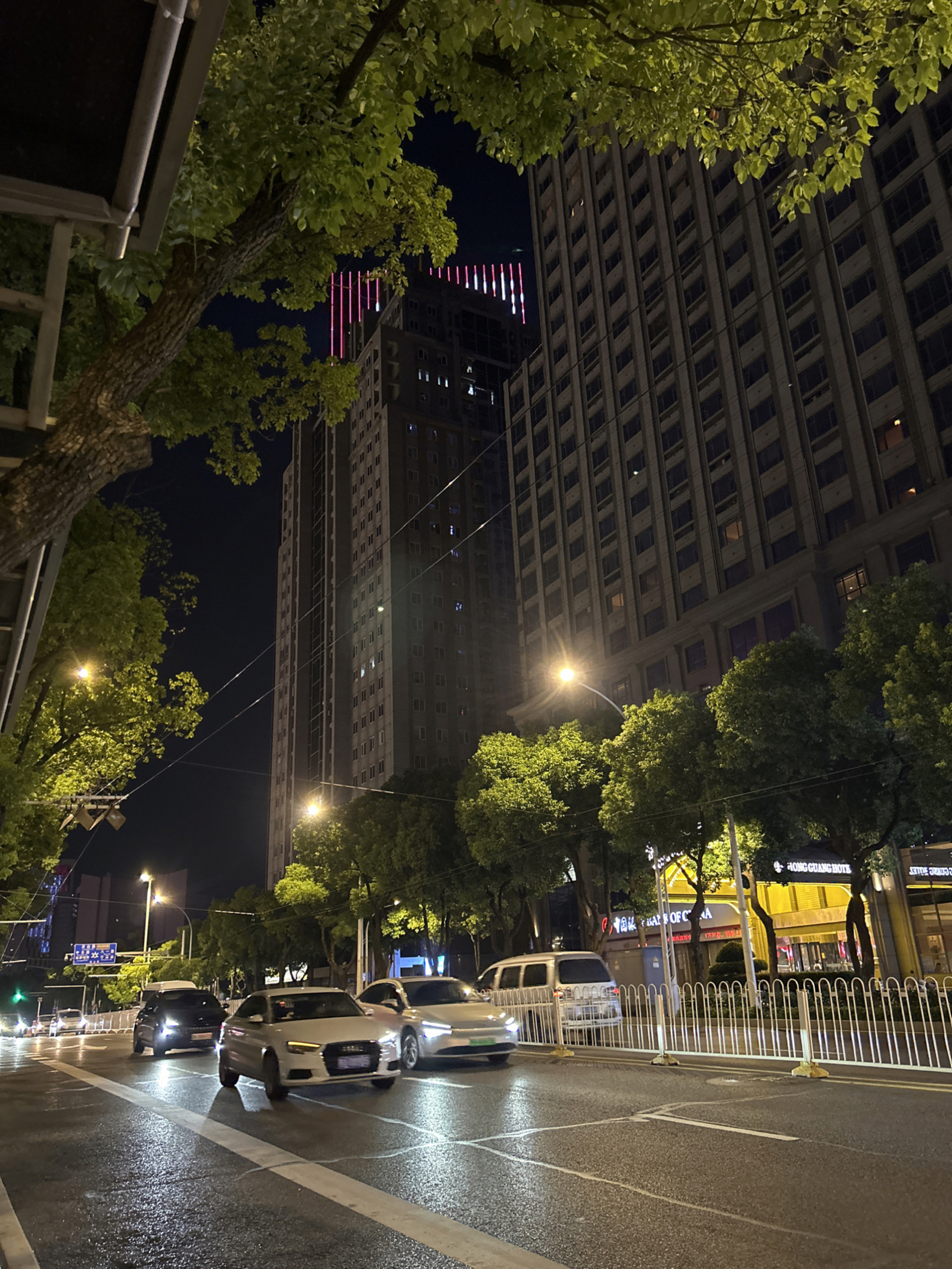 夜色像浸了水的棉絮沉甸甸压在路灯的光晕上