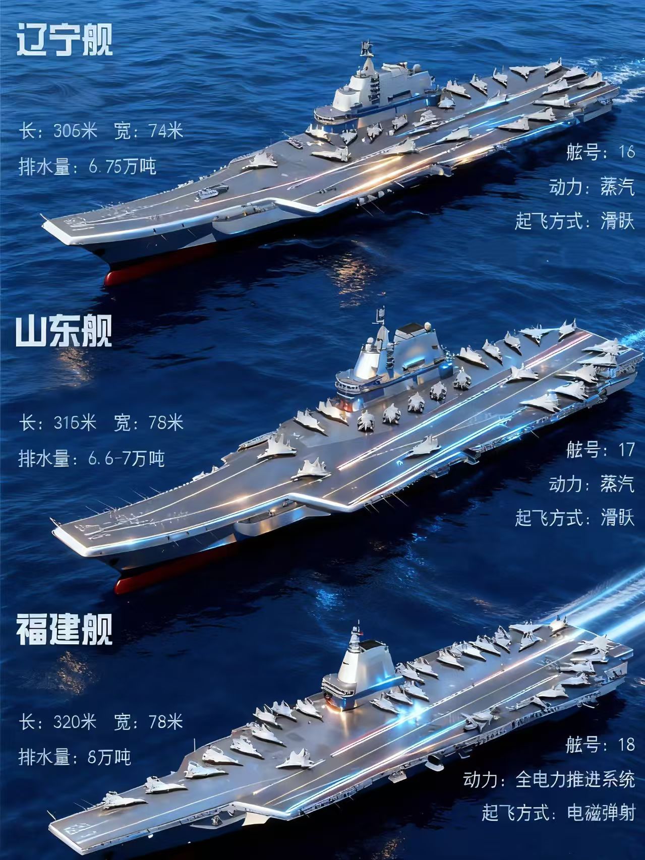 中国的三艘航母分别隶属于哪个舰队?