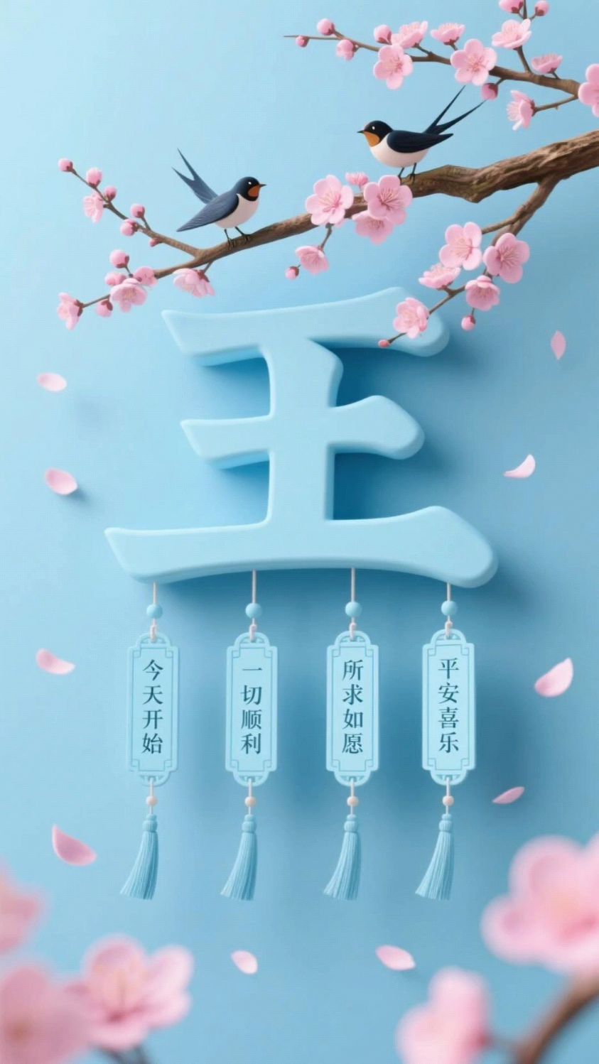 姓氏好运壁纸来咯