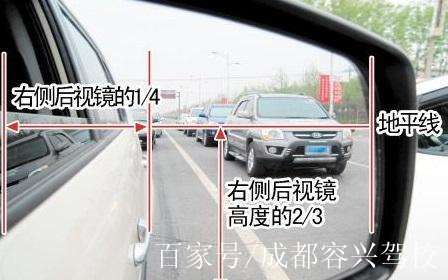 成都學車後視鏡這樣調節,科目二保你不壓線!