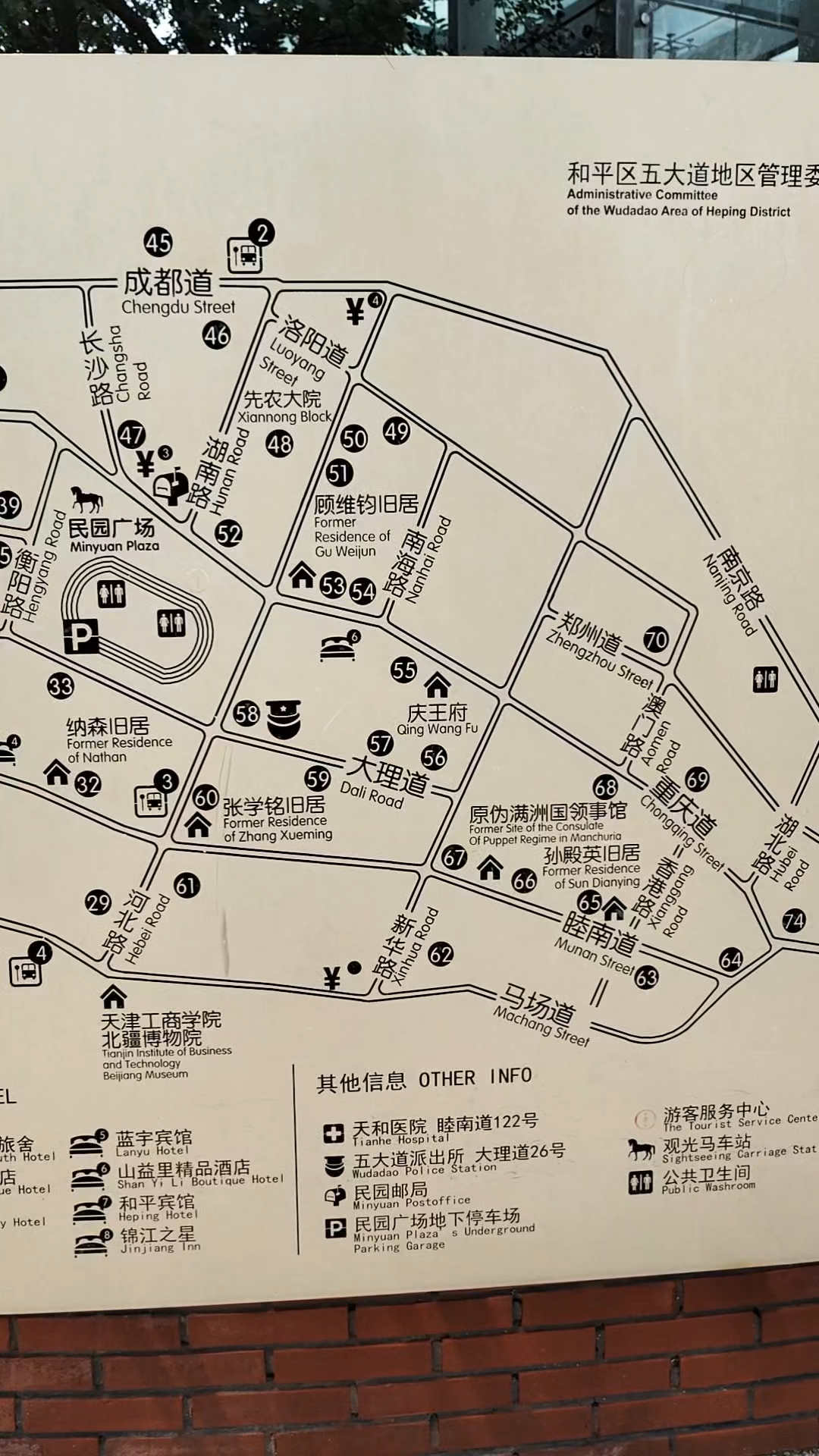 天津五大道地图,很有意思