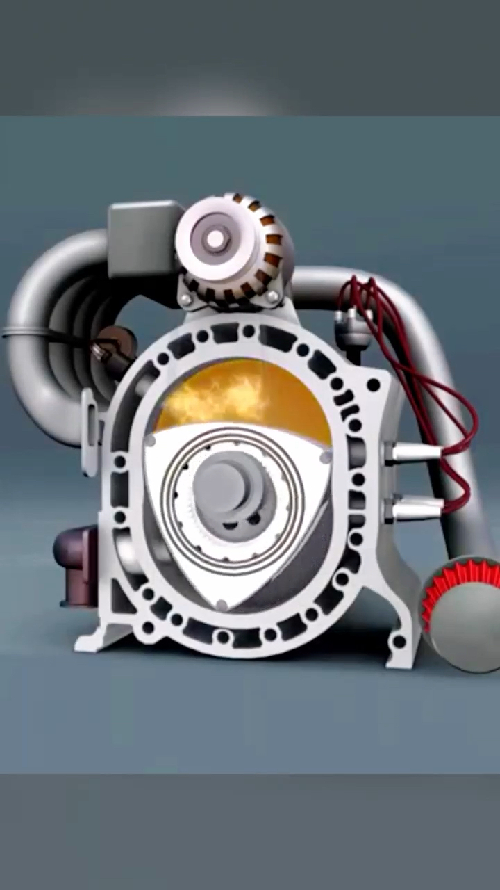 转子发动机工作过程演示