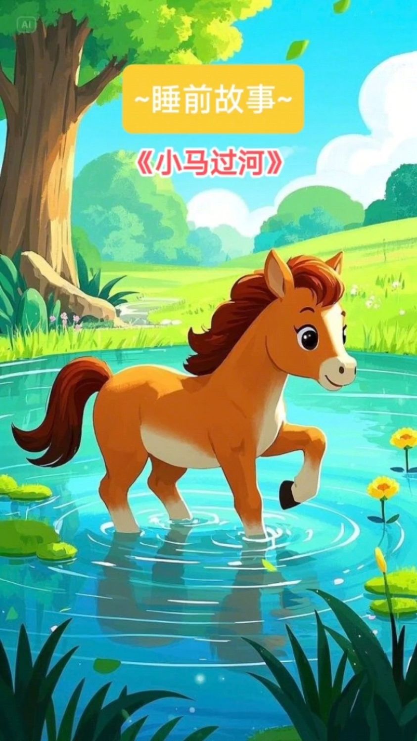 儿童睡前故事5小马过河