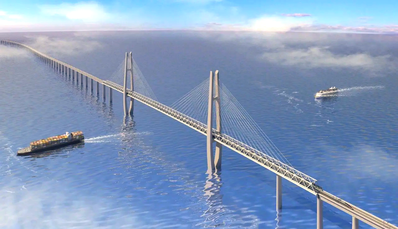 世界最长跨海铁路桥建设迎关键进展
