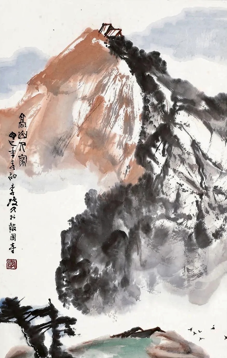 画山水画要注重大格局:山水画细节很重要,但局部要