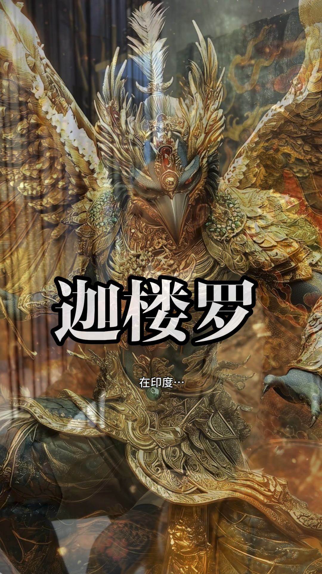迦楼罗的梵文名字哥鲁达,也被称为金翅鸟,是印度神话中的巨鸟