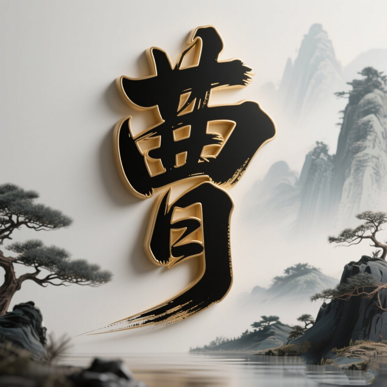 水墨立体风姓氏头像分享100个