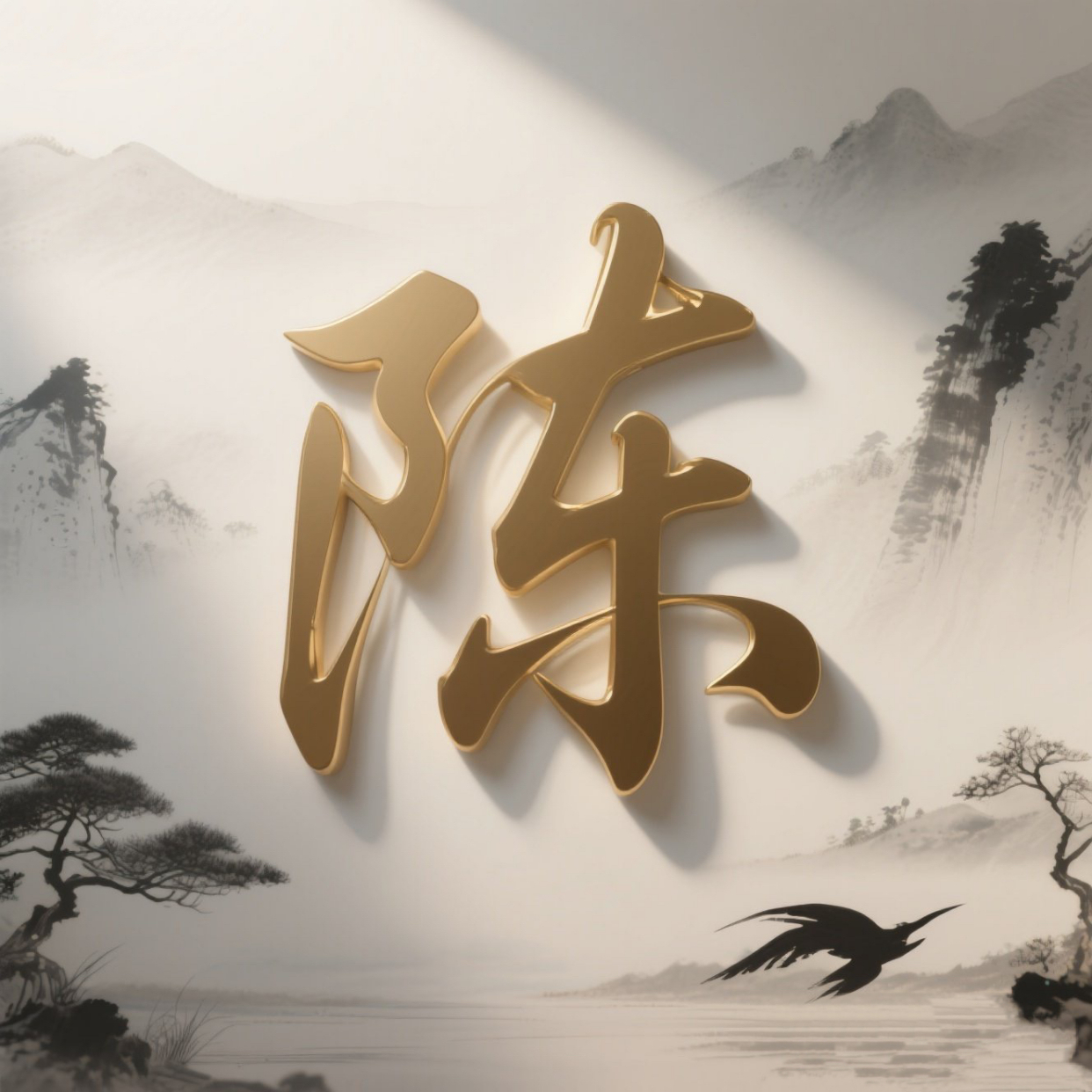 水墨立体风姓氏头像分享100个