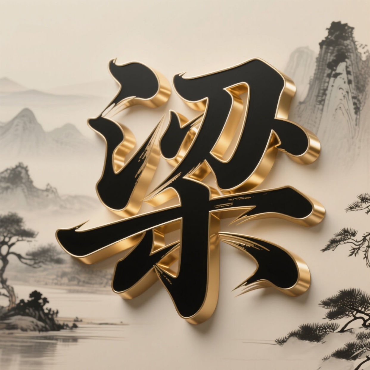 水墨立体风姓氏头像分享100个