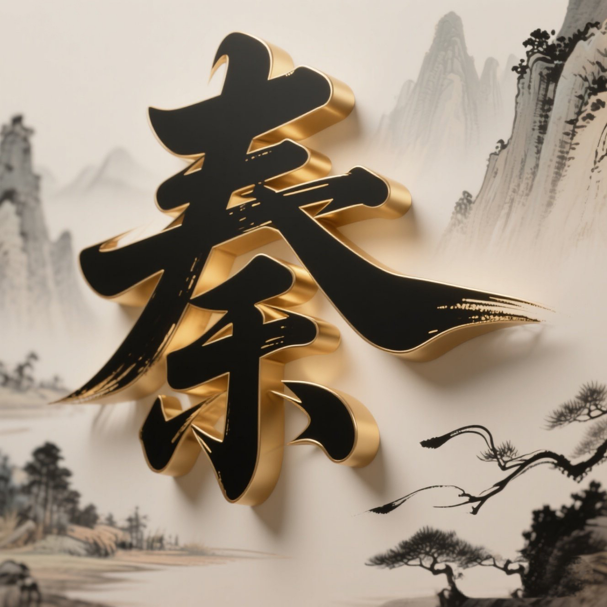 水墨立体风姓氏头像分享100个