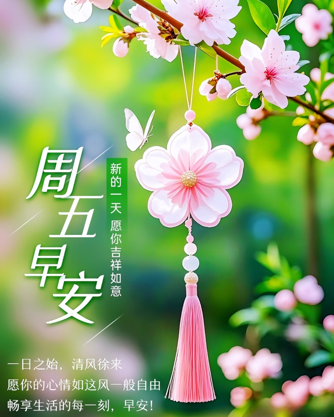 周五早上好早安祝福图片
