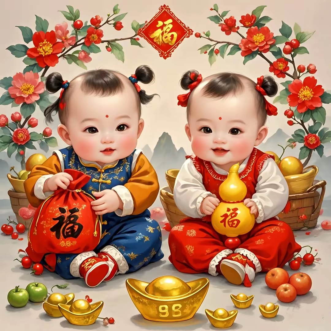 【年画】福娃送福