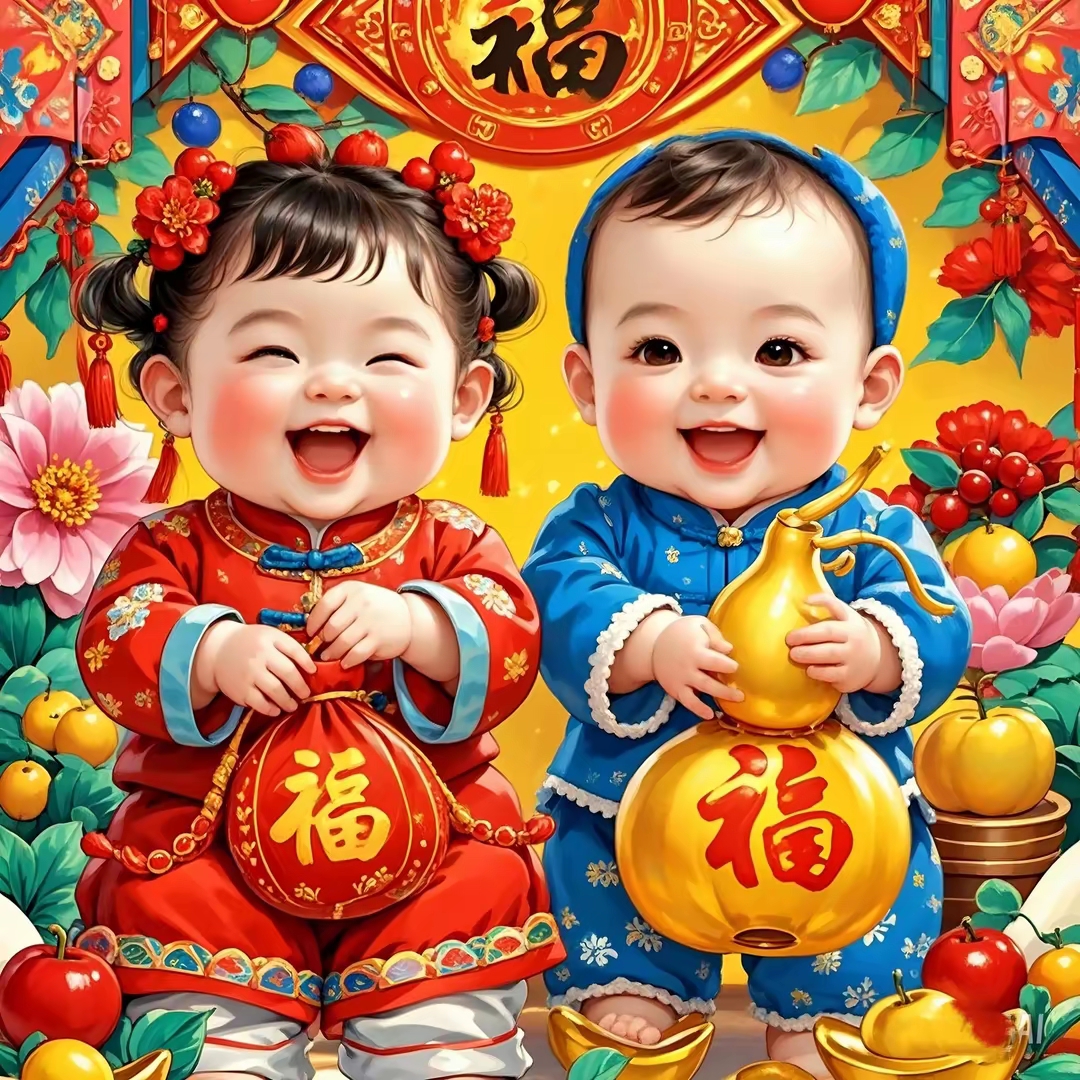 【年画】福娃送福