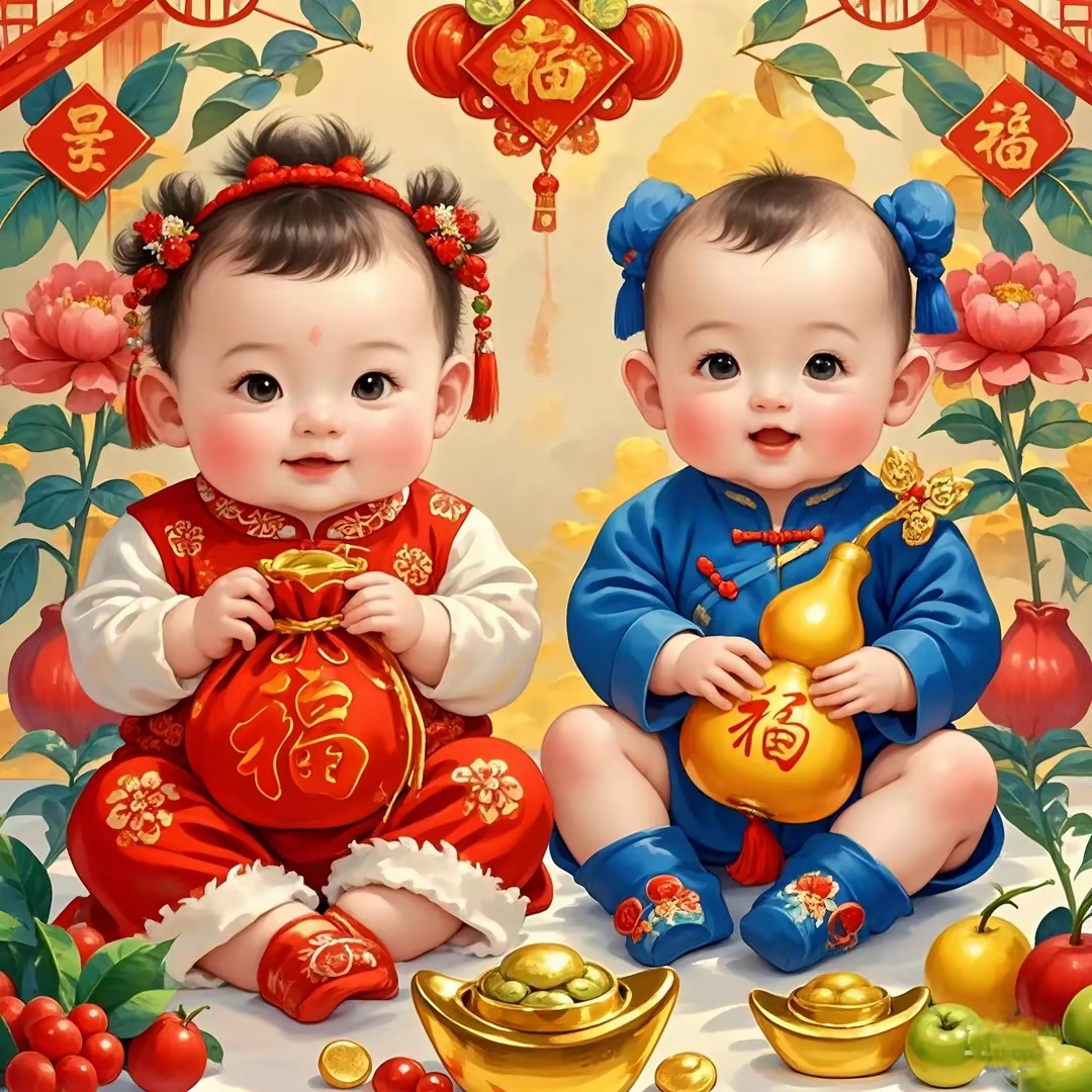 【年画】福娃送福
