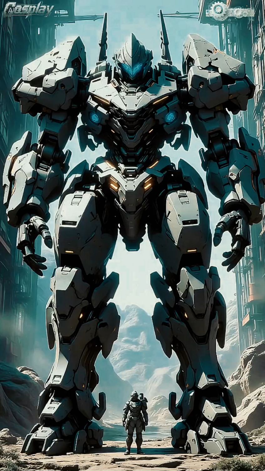 当巨型机甲降临废墟!人类在它脚下渺小如蝼蚁,压迫感溢出屏幕!