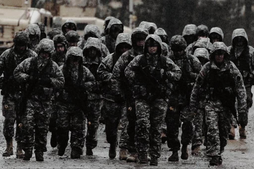 近日,美军北方司令部公布了新组建的南部边境联合特遣部队标志